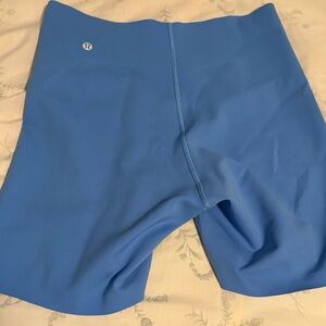 lululemon athletica blue athletic shorts
